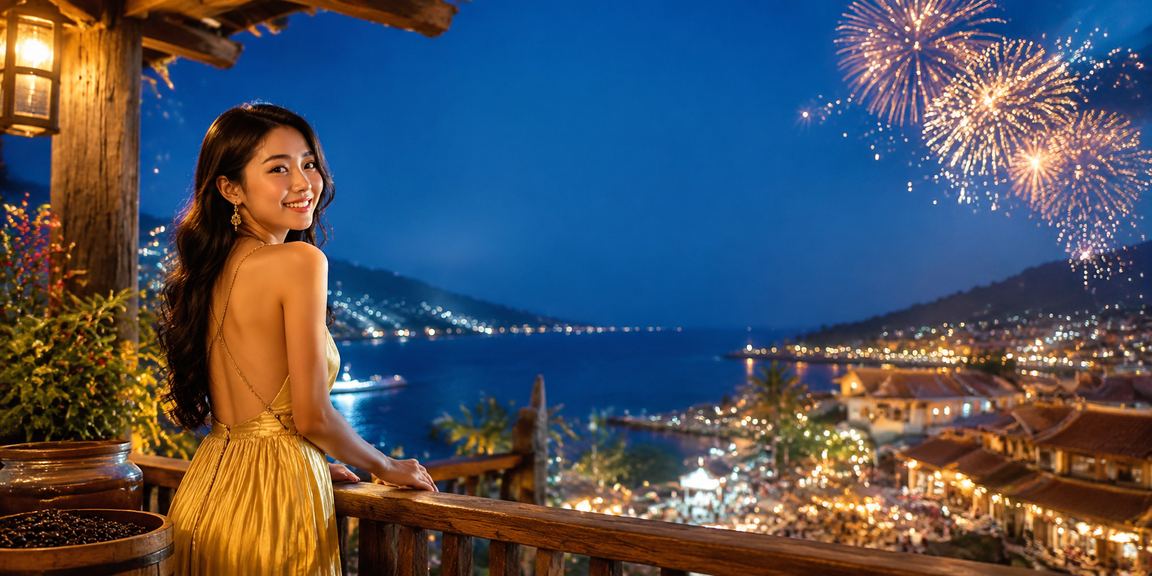 Người chơi VIP tại Phú Quốc thưởng thức bonus và cafe bên bờ biển nhiệt đới